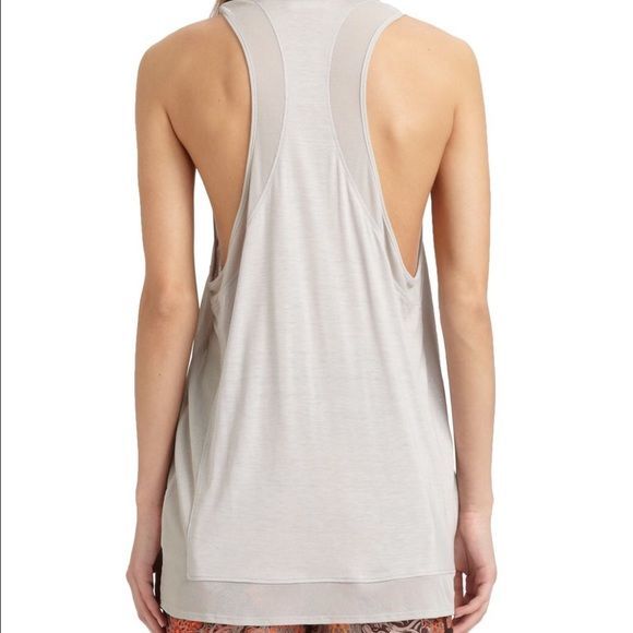 Helmut Lang Gray Chrome Jersey Tank Large NWT - Picture 2 of 8